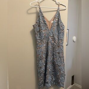 Dress the Population Allie Dress Light Blue